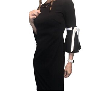 Y2KCalvin Klein Black Dress 4 Career Office Dark Academia Gossip Girl Feminine